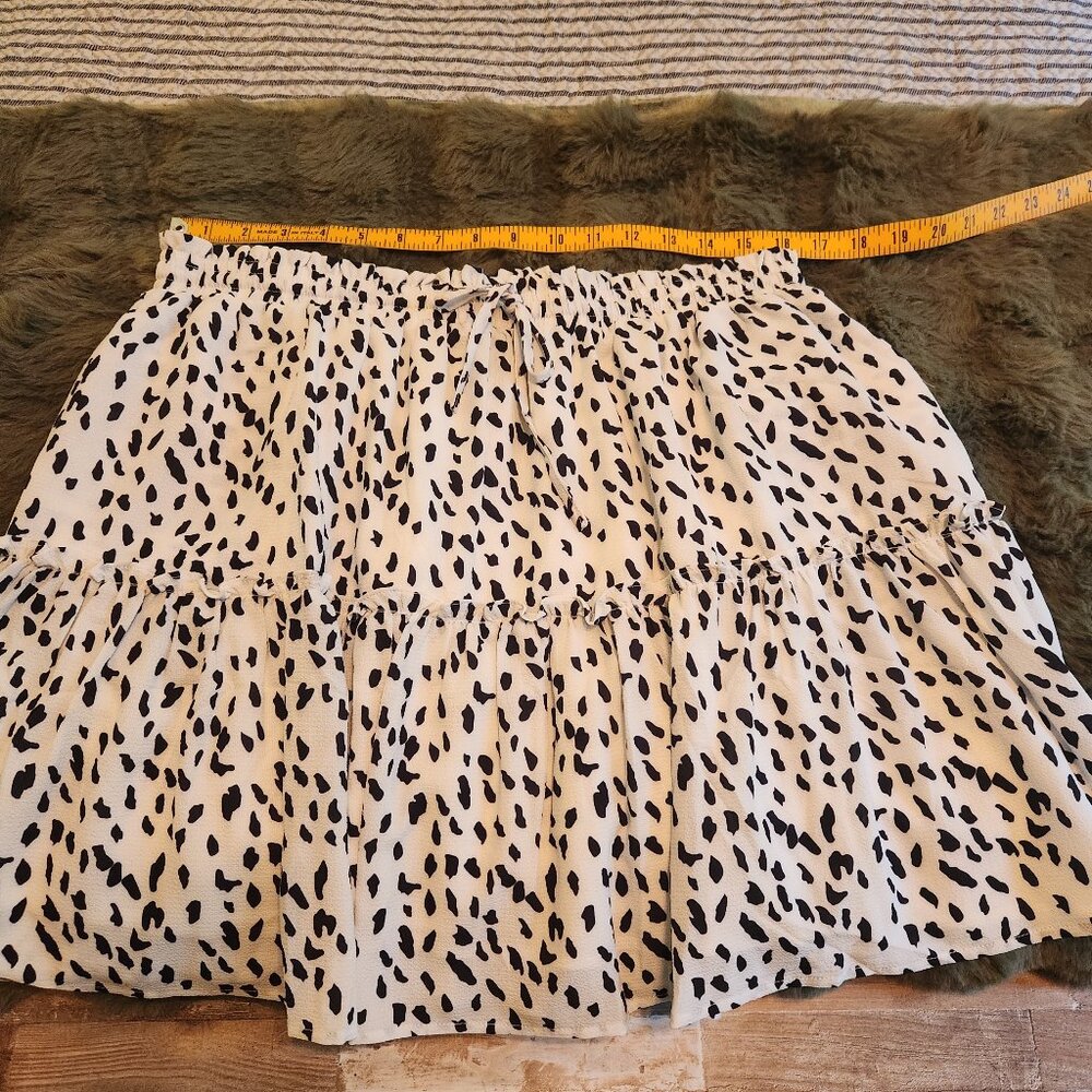 Princess Polly Black and White Mini Skirt